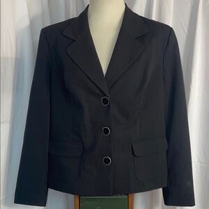 George Women's Black‎ Blazer with Button Detail